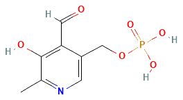 Wzór strukturalny Witamina B6 (P-5-P) wg PubChem